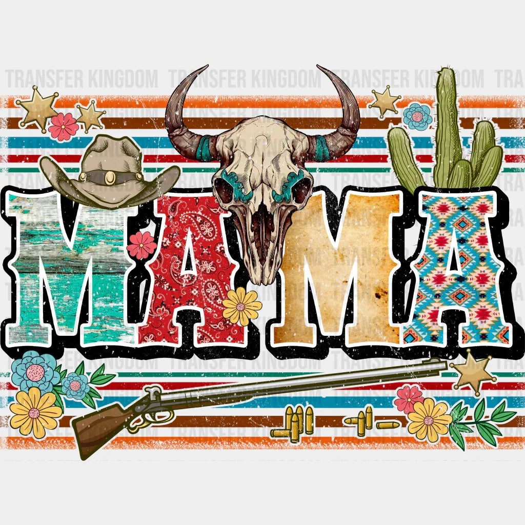 Mama Cowboy Design - Dtf Heat Transfer
