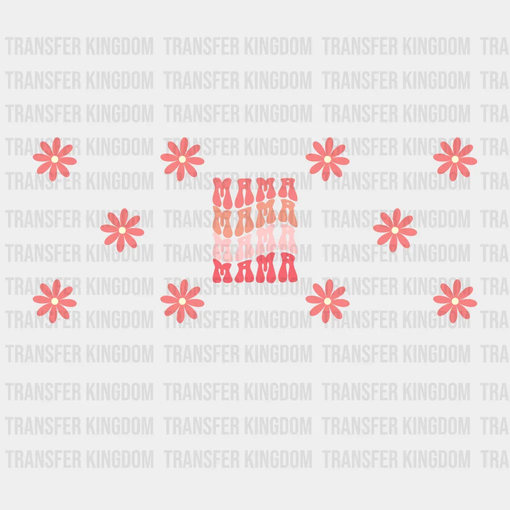 Mama Flowers Mother’s Day Uv Dtf Transfer Cup Wrap Sticker