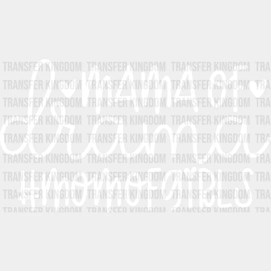 Mama Of Drama Mom Girls - Mothers Day Funny Design Dtf Heat Transfer Unisex S & M (10’) / Light