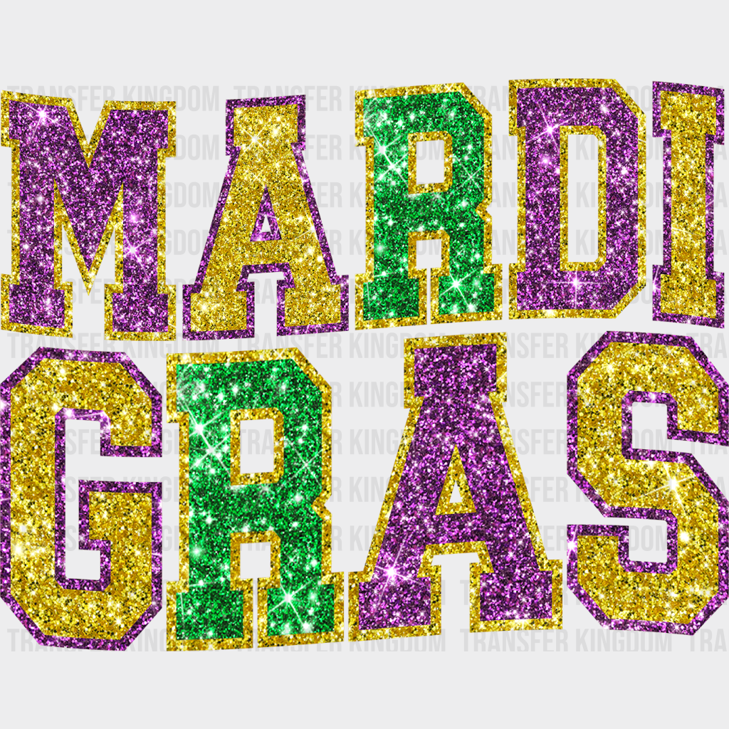 Mardi Gras Design- Dtf Heat Transfer