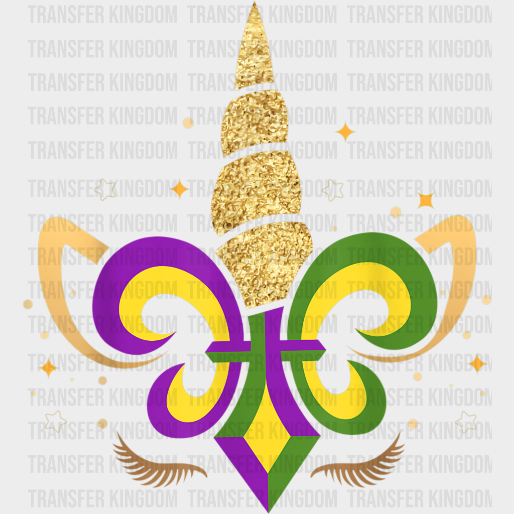 Mardi Gras Design- Dtf Heat Transfer