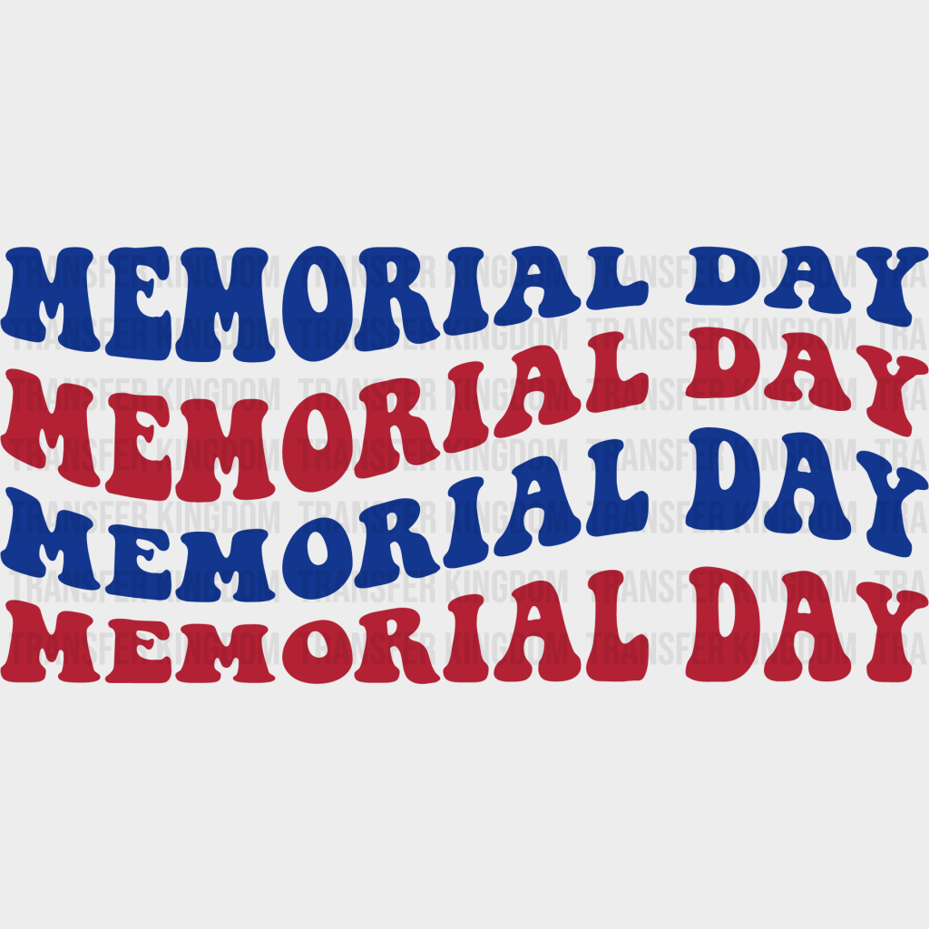 Memorial Day - Memorial Day DTF Transfer - Transfer Kingdom