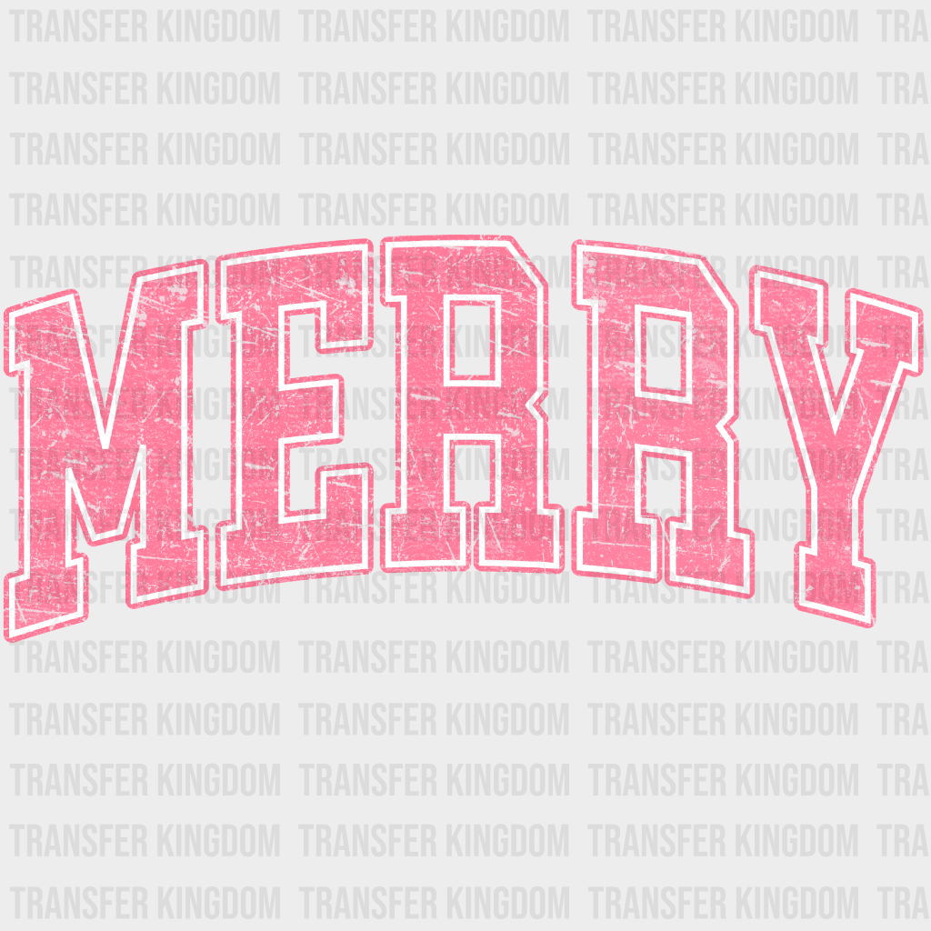 Merry Christmas Design - Dtf Heat Transfer