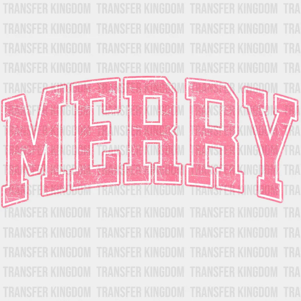Merry Christmas Design - Dtf Heat Transfer