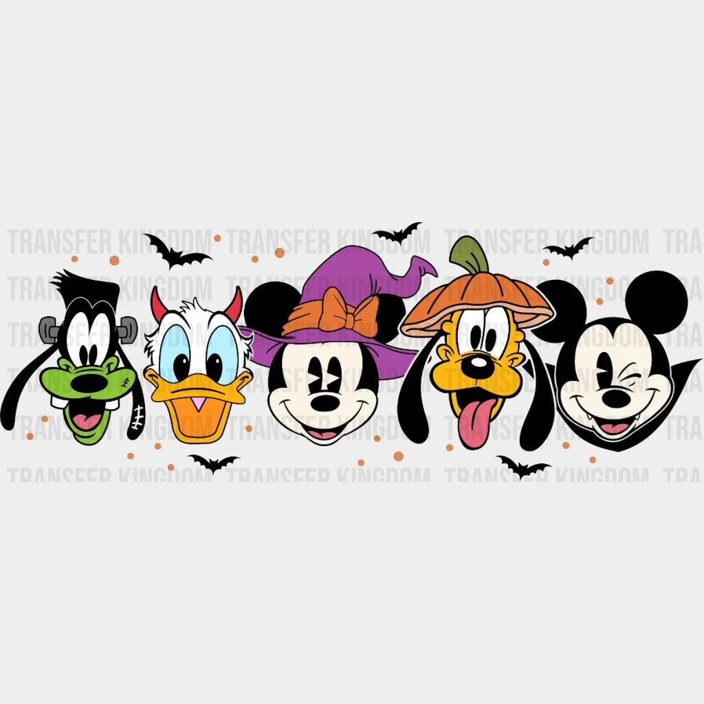 Mickey Mouse And Friends Halloween Design - Dtf Heat Transfer