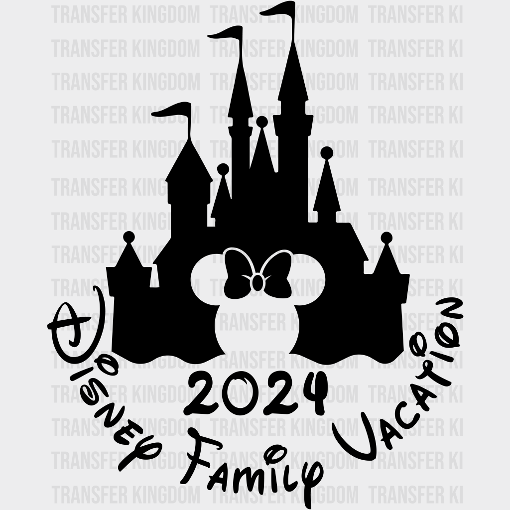 Minnie 2024 Disney Family Vacation Design - Disney DTF Transfer - Transfer Kingdom