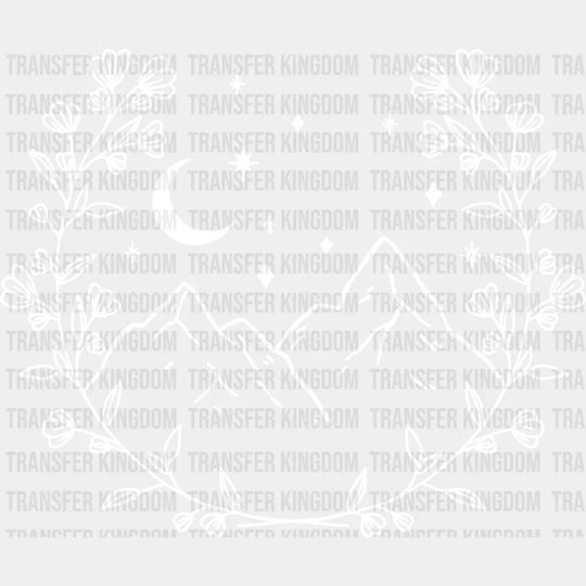 Mountain Wreath Design - Dtf Heat Transfer