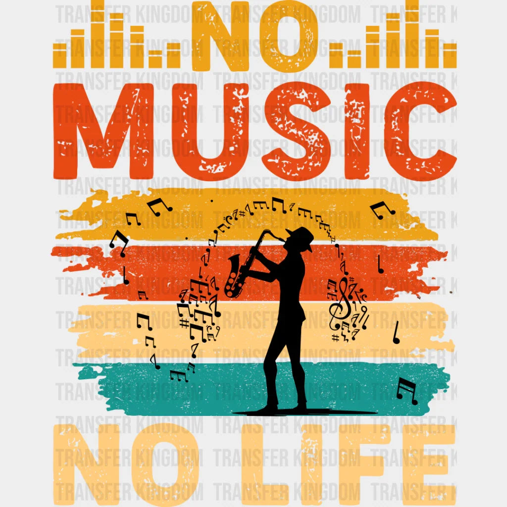 No Music Life - Singing Dtf Heat Transfer