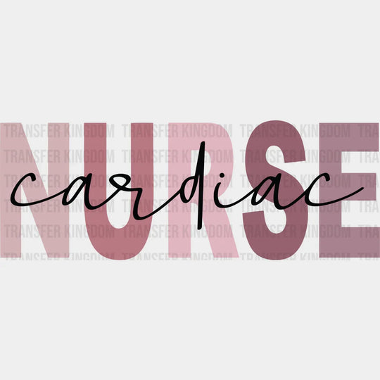 Nurse Cardiac - Cardiactic Dtf Heat Transfer Unisex S & M (10’’) / Dark Color Design See Imaging