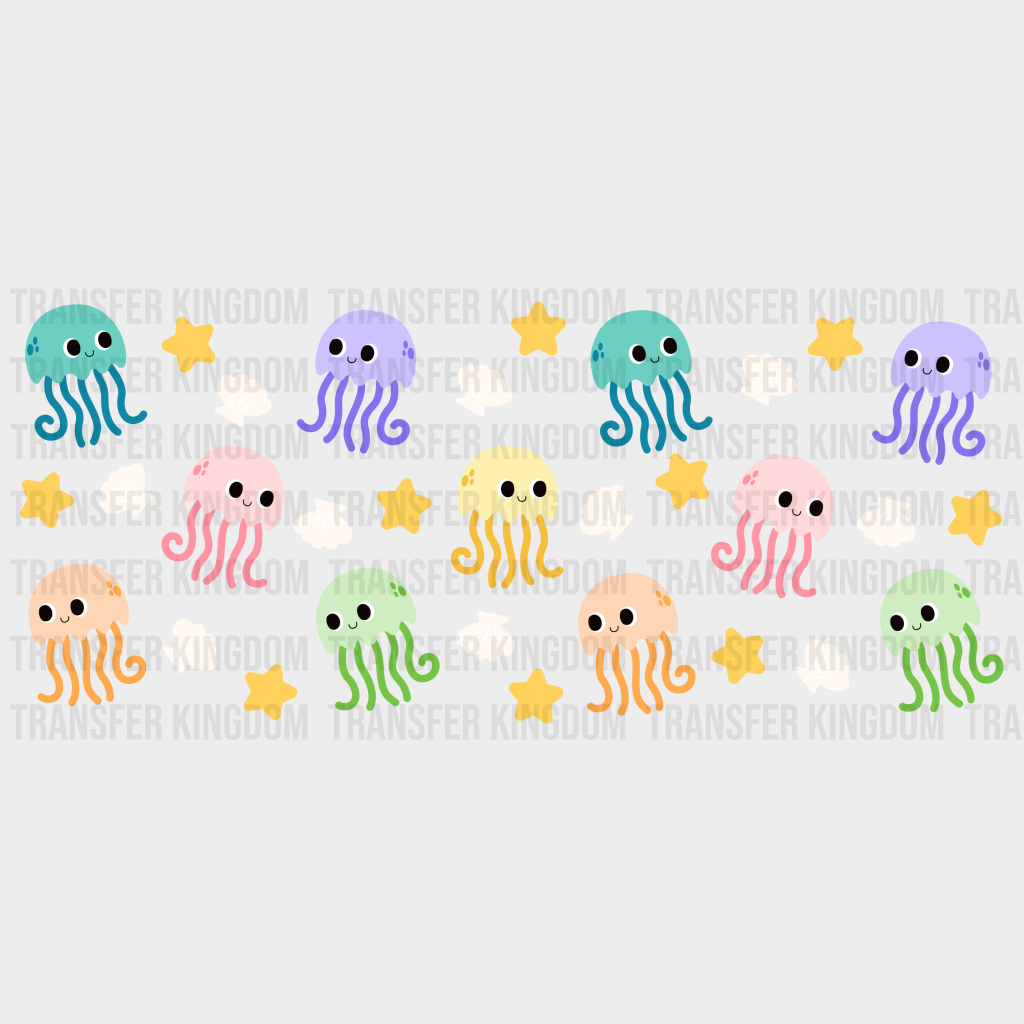 Octopuses Uv Dtf Transfer Cup Wrap Sticker
