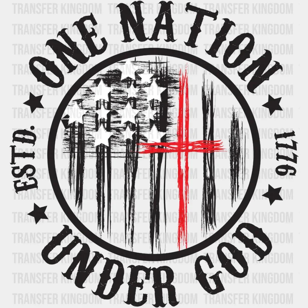 One Nation Under God Dtf Transfer