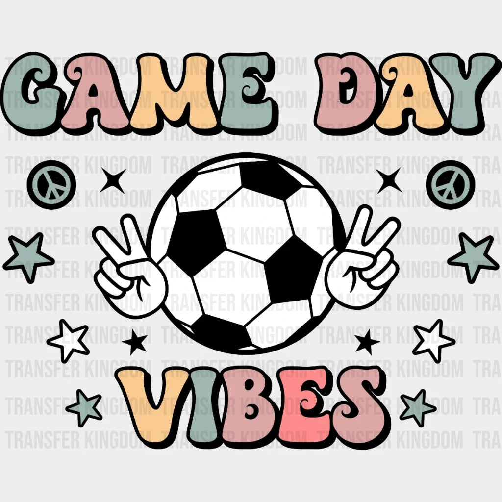 Peace Soccer Game Day Vibes Dtf Transfer