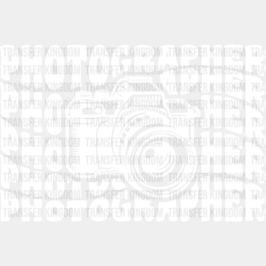 Photographer Camera Design - Photography Iron On Dtf Transfer Unisex S & M (10’’) / Light Color