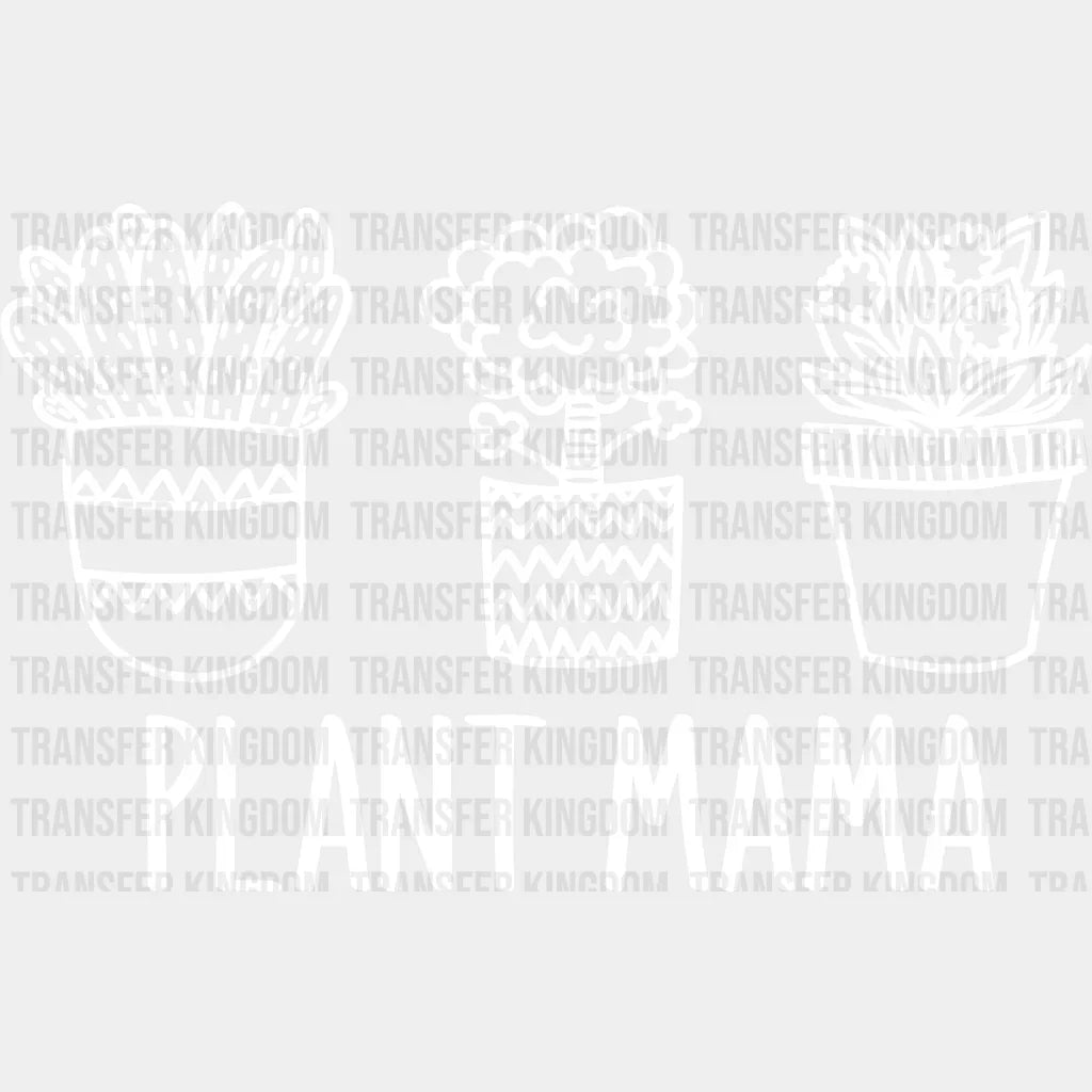 Plant Mama - Mothers Day Lover Mom Design Dtf Heat Transfer Unisex S & M (10’) / Light Color See