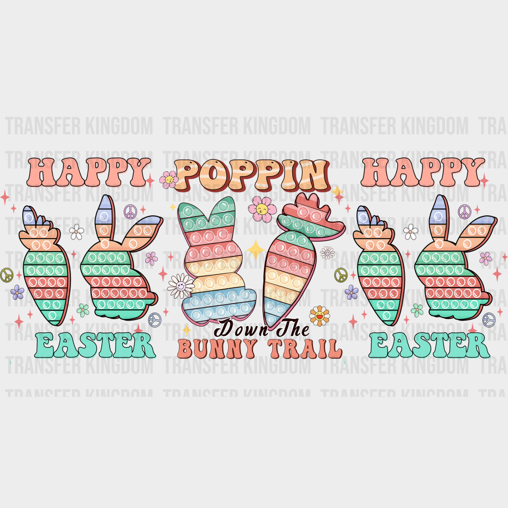 Poppin Down Easter UV DTF Transfer Cup Wrap UV DTF Sticker - Transfer Kingdom