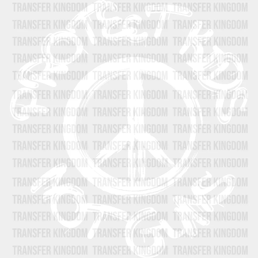 Protect Kids Not Guns Peace Sign Design - Theme Dtf Heat Transfer Unisex S & M (10’) / Light