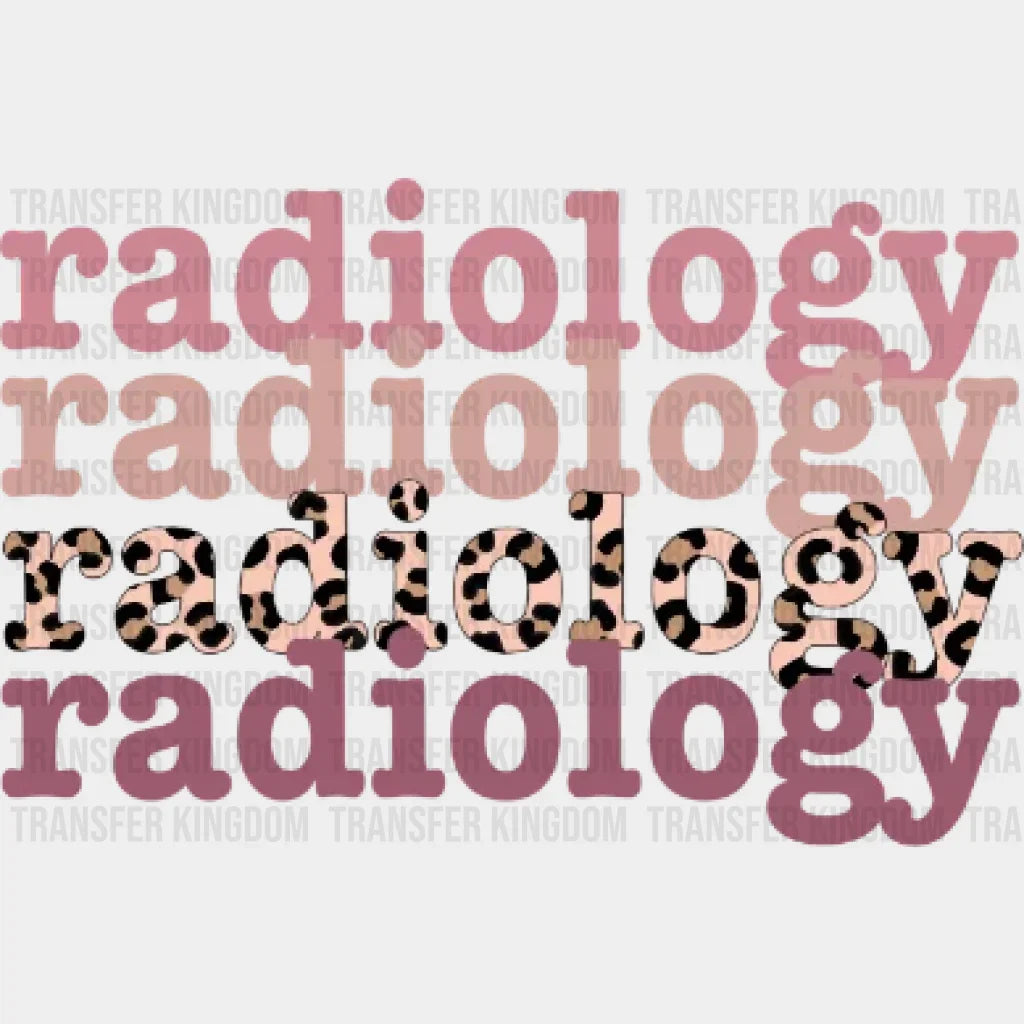 Radiology Nurse Colorful And Leopard - Essential X Ray Design Dtf Heat Transfer