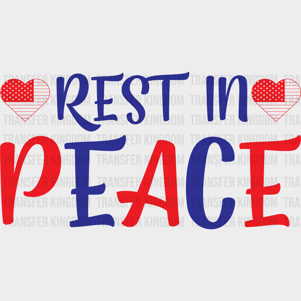 Rest In Peace - Memorial Day DTF Transfer - Transfer Kingdom