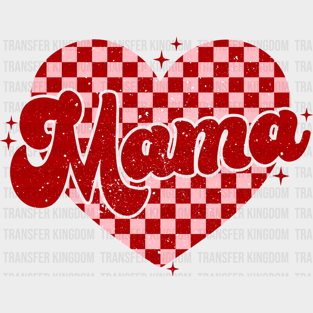 Mama Heart Shape - Mothers Day - DTF Transfer - Transfer Kingdom