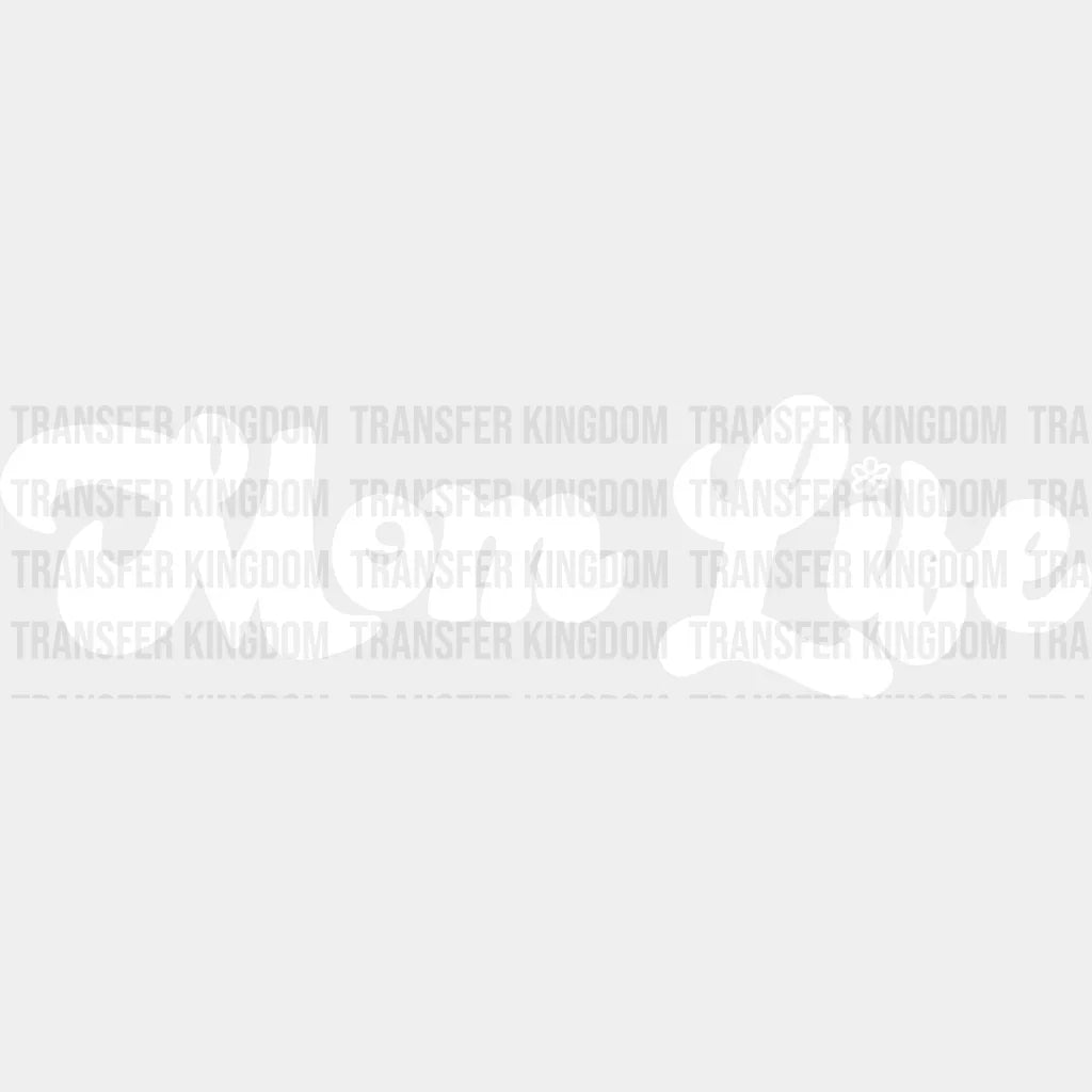 Retro Mom Life - Mothers Day Be Kind Design Dtf Heat Transfer Unisex S & M (10’) / Light Color