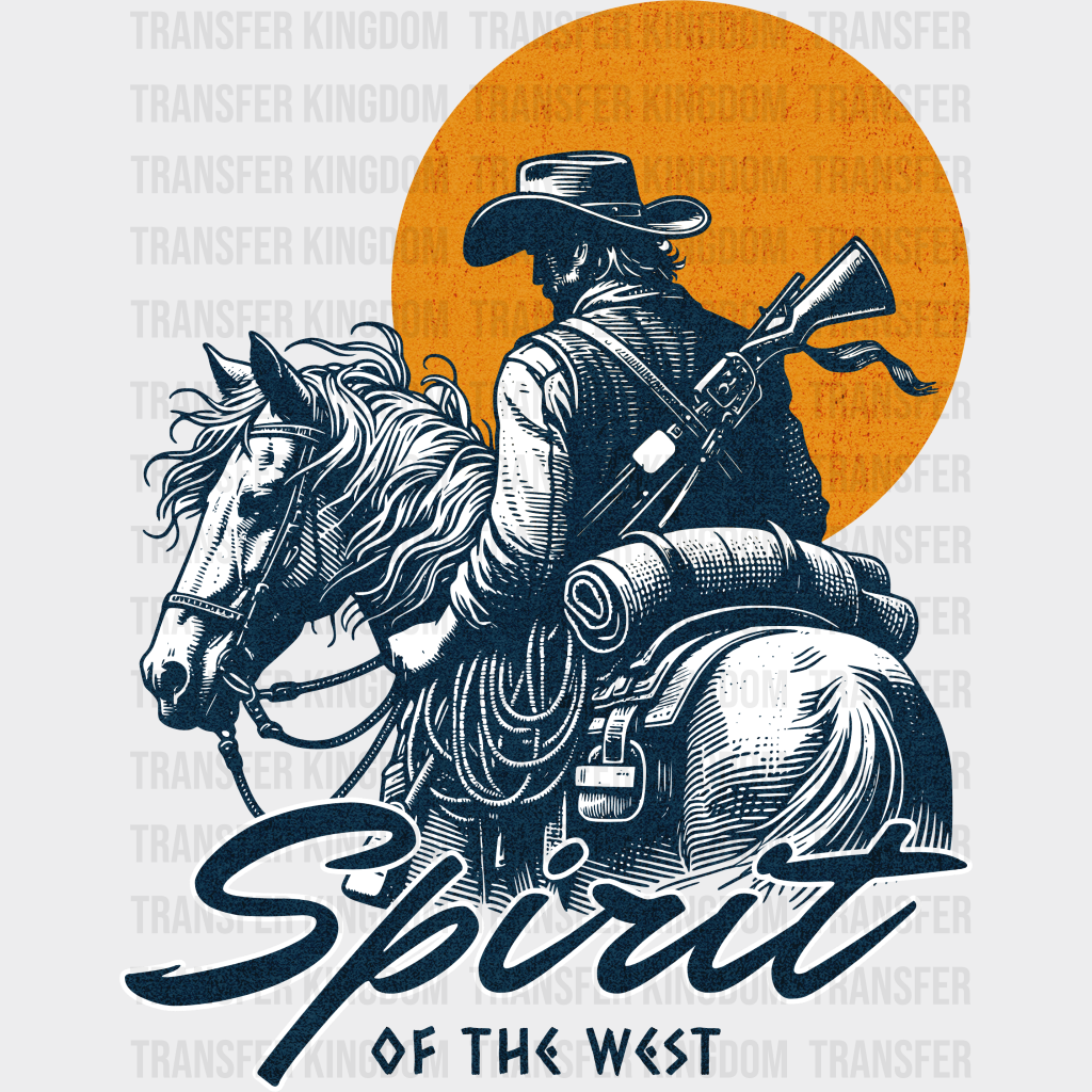 Retro Spirit Of West Design - Rodeo Dtf Transfers