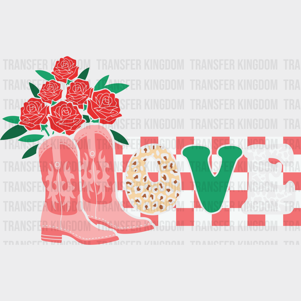 Rose Love - Dtf Heat Transfer