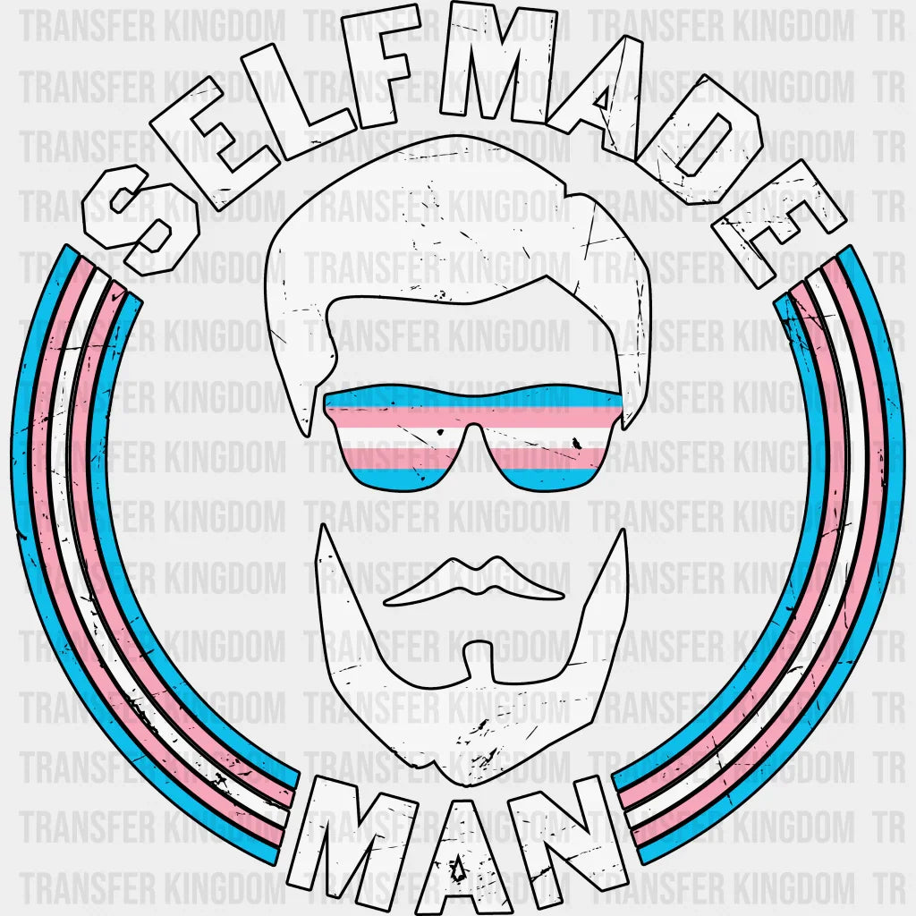 Self Made Man - Transgender Iron On Dtf Transfer Unisex S & M (10’’) / Dark Color Design See Imaging