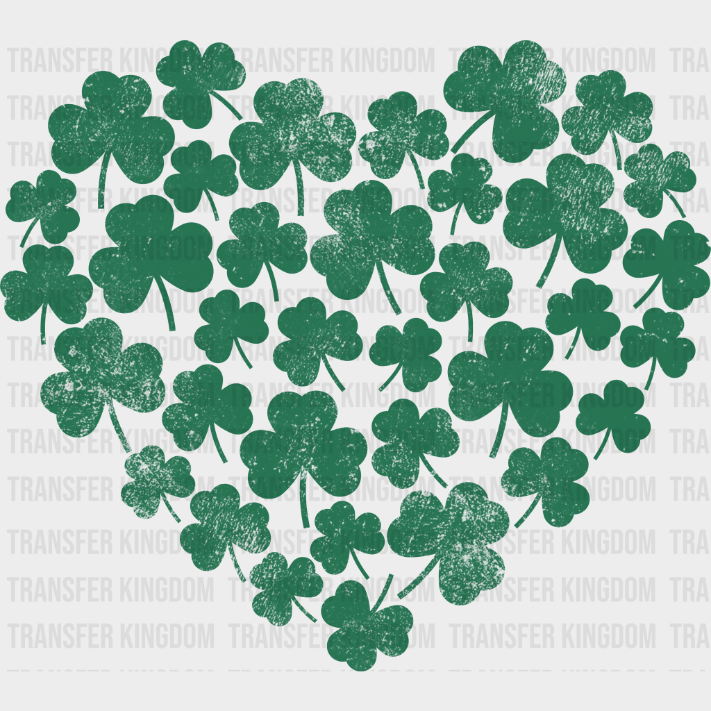 Shamrock Heart - St. Patrick’s Dtf Heat Transfer