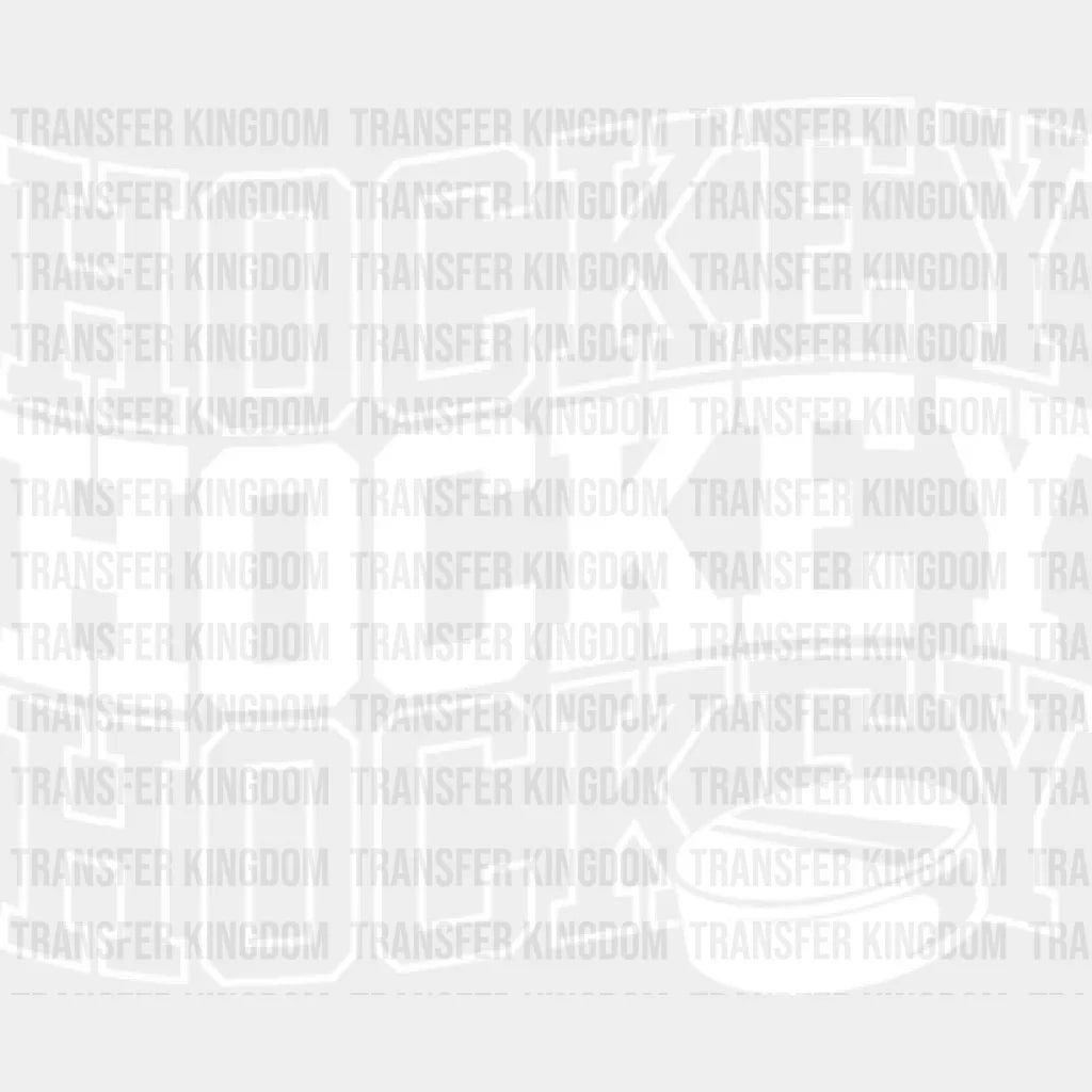 Simple Hockey Design - Dtf Heat Transfer Unisex S & M (10’’) / Light Color (See Imaging)
