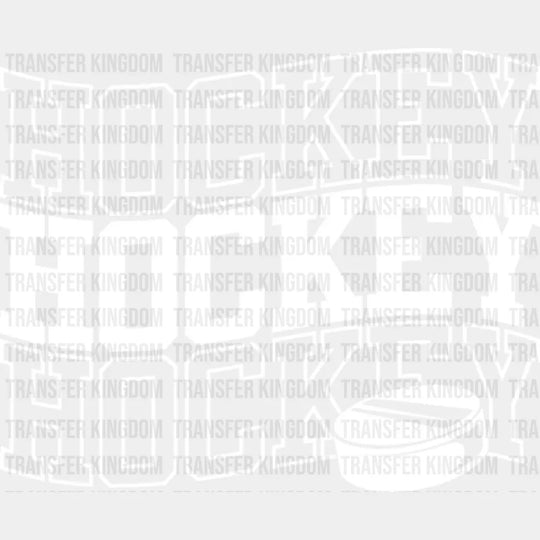 Simple Hockey Design - Dtf Heat Transfer Unisex S & M (10’’) / Light Color (See Imaging)