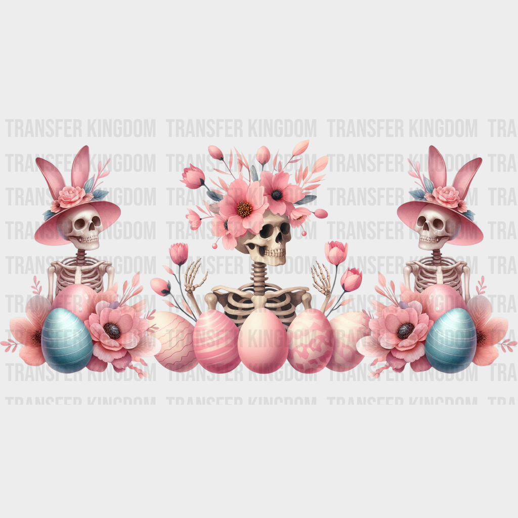 Skeleton And Eggs Easter UV DTF Transfer Cup Wrap UV DTF Sticker - Transfer Kingdom