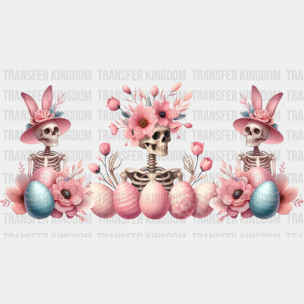 Skeleton And Eggs Easter UV DTF Transfer Cup Wrap UV DTF Sticker - Transfer Kingdom