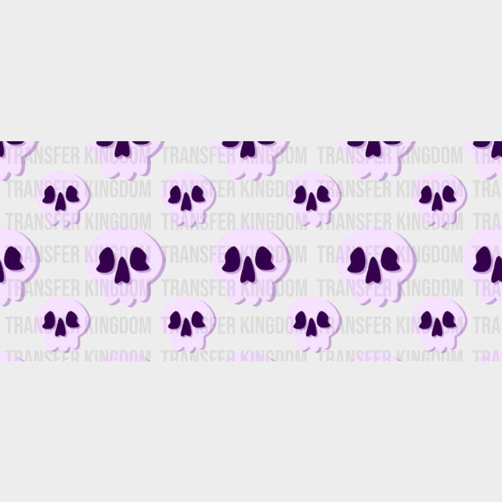Skulls Uv Dtf Transfer Cup Wrap Sticker