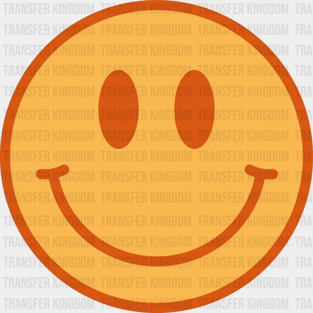 Smiley Face - Retro Summer Good Vibes Aesthetic Design Dtf Heat Transfer Unisex S & M ( 10 )