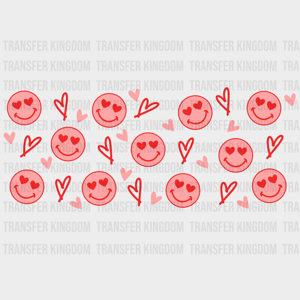 Smiley Uv Dtf Transfer Cup Wrap Sticker