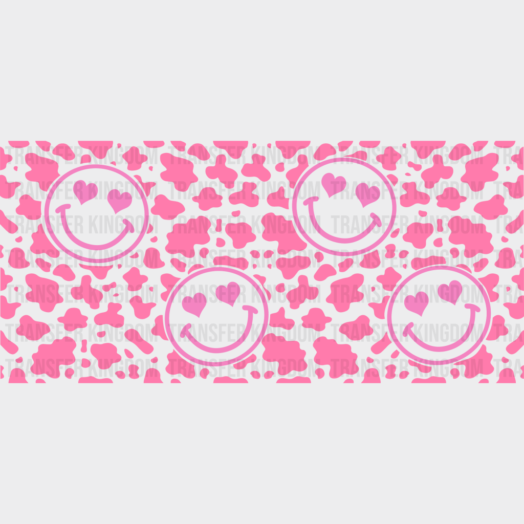 Smiley Uv Dtf Transfer Cup Wrap Sticker