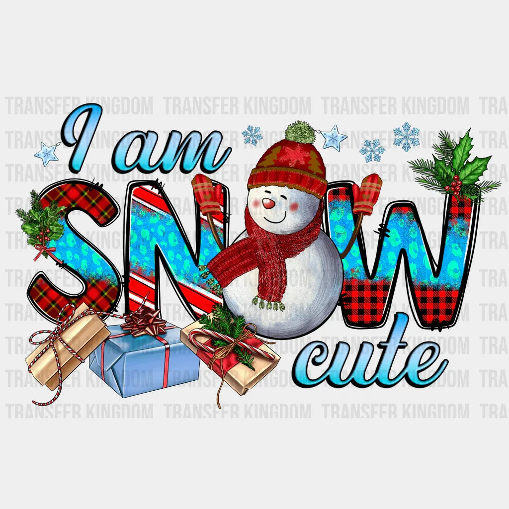 Snow Cute Christmas Design - Dtf Heat Transfer
