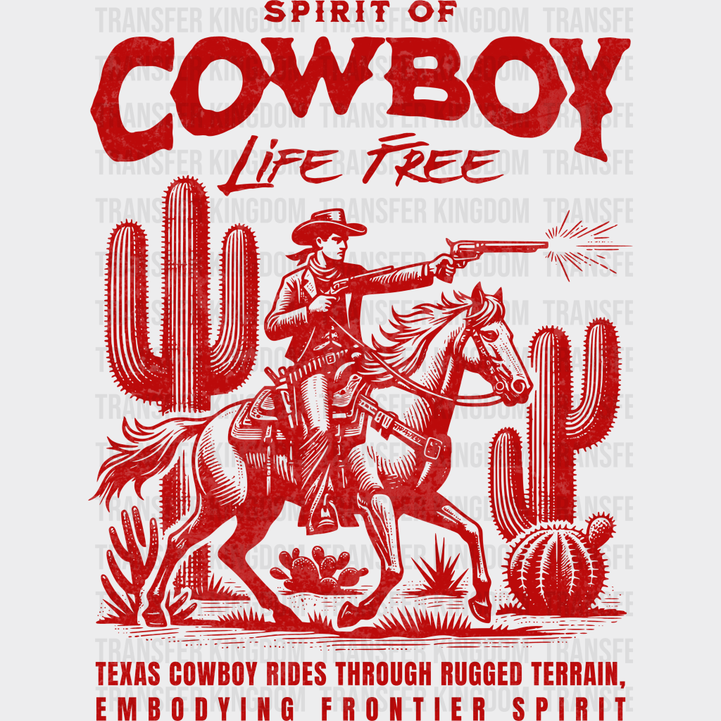 Spirit Of Cowboy Life Free Design - Rodeo Dtf Transfers