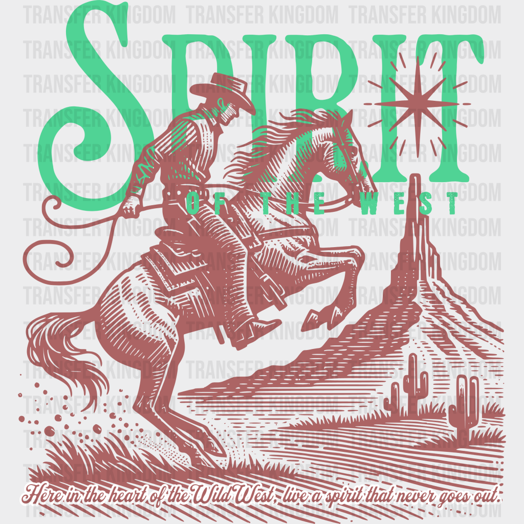 Spirit Of West Design - Rodeo Dtf Transfers