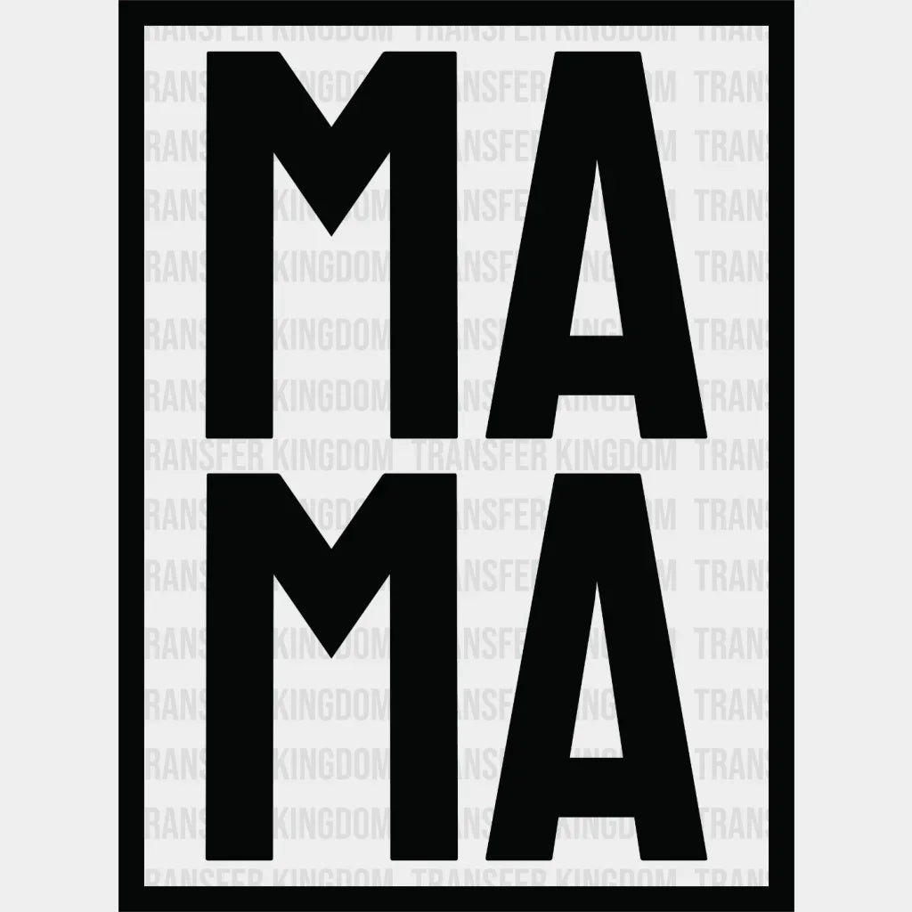Square Mama - Cool Mom Mothers Day Funny Design Dtf Heat Transfer
