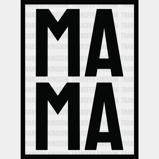 Square Mama - Cool Mom Mothers Day Funny Design Dtf Heat Transfer
