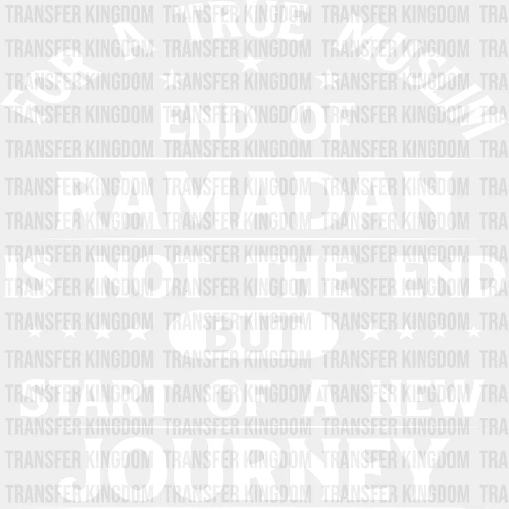 Start Of A New Journey - Muslim Dtf Transfer Unisex S & M (10’’) / Light Color Design See Imaging