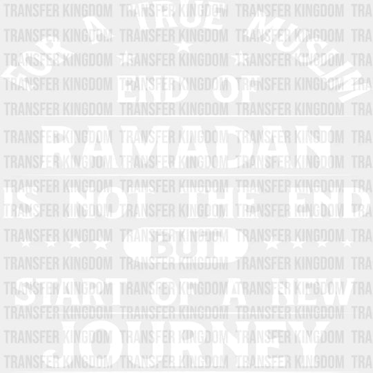 Start Of A New Journey - Muslim Dtf Transfer Unisex S & M (10’’) / Light Color Design See Imaging