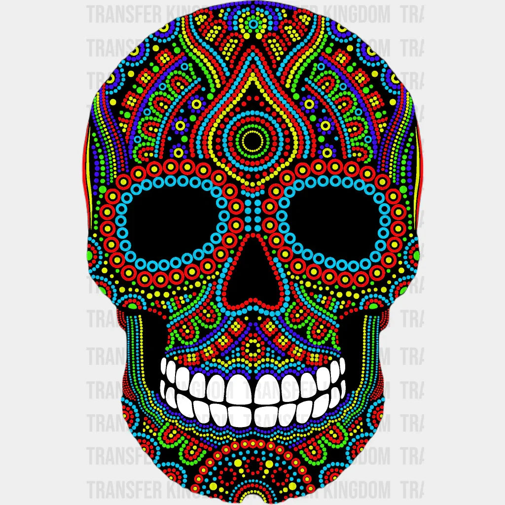 Sugar Skull 2 Design - Dtf Heat Transfer