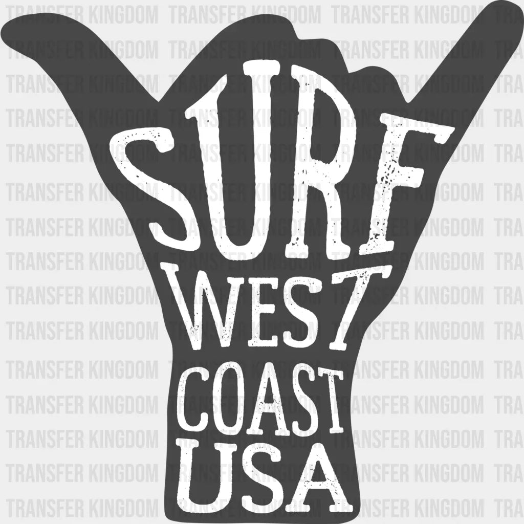 Surf West Coast Usa - Surfing Dtf Heat Transfer