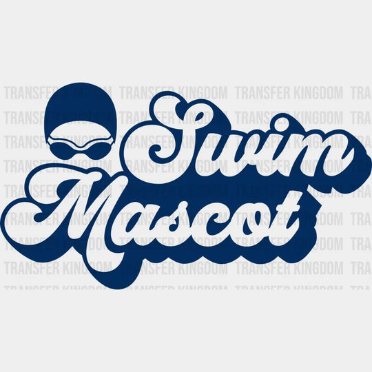 Swim Mascot Blue - Swimming DTF Transfer