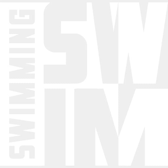 Swimming Swim B&W Design - Swimming DTF Transfer Adult Unisex - S & M (10’’) / Light Color Design (See Imaging)