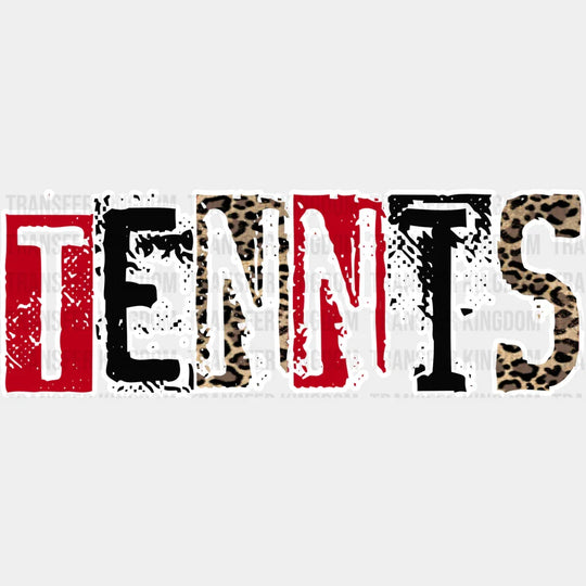 Tennis Design - Tennis Dtf Heat Transfer Unisex S & M (10’’) / Light Color (See Imaging)