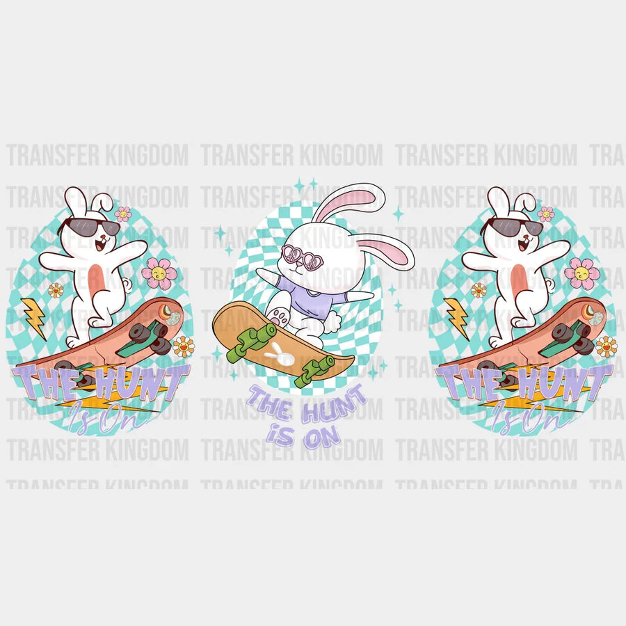 The Hunt Is On Easter UV DTF Transfer Cup Wrap UV DTF Sticker - Transfer Kingdom