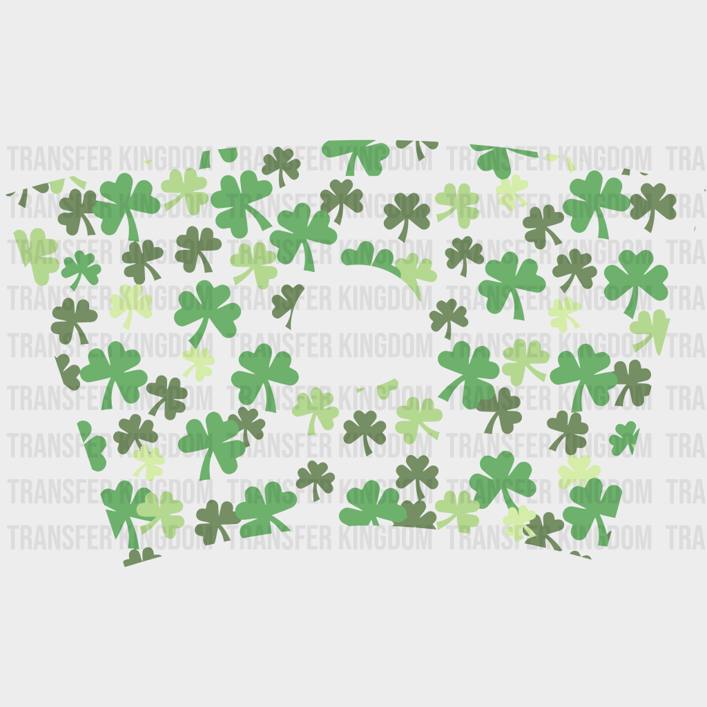 Three Leaf Clover Uv Dtf Transfer Cup Wrap Sticker
